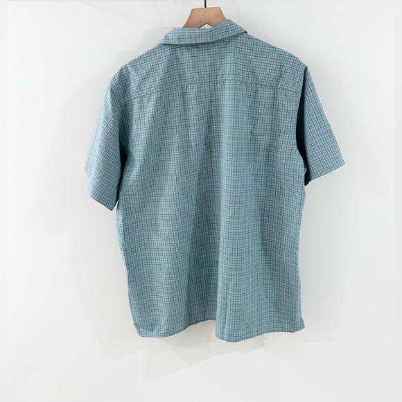 Eddie Bauer Sport Men’s Short Sleeve Sport Shirt Blue Plaid Size Large - Picture 6 of 6